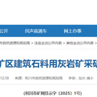 4.1元/吨！湖北当地城投子公司竞得300万吨/年砂石矿